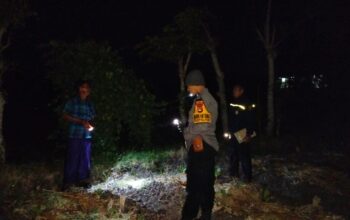 Bhabinkamtibmas Desa Masbagik Utara Baru Monitoring Ketahanan Pangan dan Ajak Warga Jaga Kamtibmas