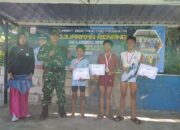 Babinsa Amankan Lomba Renang, Semangat Atlet Muda Warnai HUT Ke-132 Desa Batu Kumbung