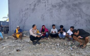 Bhabinkamtibmas Polres Bima Kota, Sambangi Warga Binaan, Sampaikan Imbauan Kamtibmas
