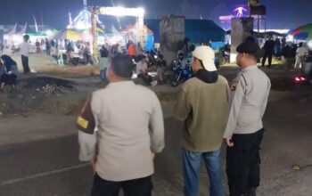 Polsek Batukliang Perketat Pengamanan Pasar Murah UMKM di Rest Area Dasan Cermen