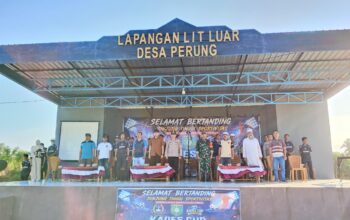 Buka Turnamen Kades Cup Desa Perung 2026, Kapolsek Lunyuk Tekankan Pentingnya Sportivitas dan Keamanan