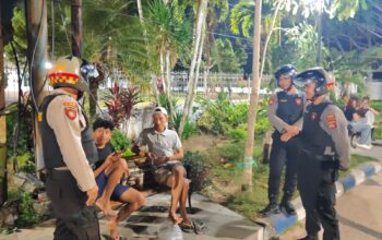 Antisipasi Kriminalitas Dini Hari, Polres Lombok Barat Intensifkan Patroli di Giri Menang Park