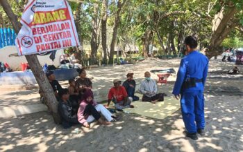 Tingkatkan Kamtibmas di Destinasi Unggulan, Sat Polairud Polres Lombok Barat Rutin Patroli Pesisir